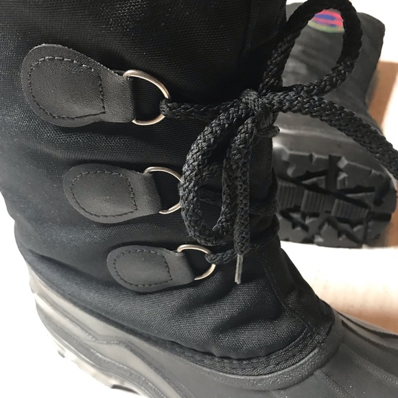 Kamik Insulated Waterproof Black Winter Snow Boots Men’s Size 10 - Picture 10 of 12